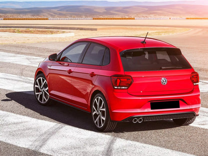 0967⭐DIFFUSORE POSTERIORE ADATTO PER VW POLO AW1 2018+ LOOK GTI ABS NERO OPACO⭐