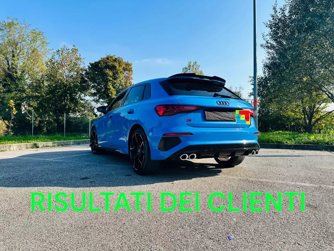 1085🔥DIFFUSORE ADATTO PER AUDI A3 8Y 20+ SPORTBACK LOOK S3 PER PARAURTI SLINE🔥