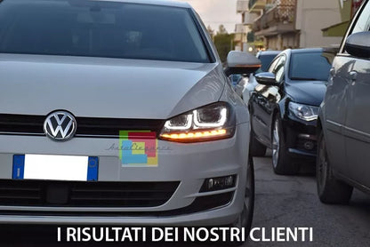 ⭐2063 FARI ANTERIORI ADATTO PER VW GOLF 7 2012-2017 LED⭐
