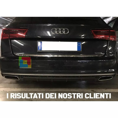 1721⭐SOTTO PARAURTI POSTERIORE PER AUDI A6 4G C7 15-18 LIFT DIFFUSORE LOOK S6⭐