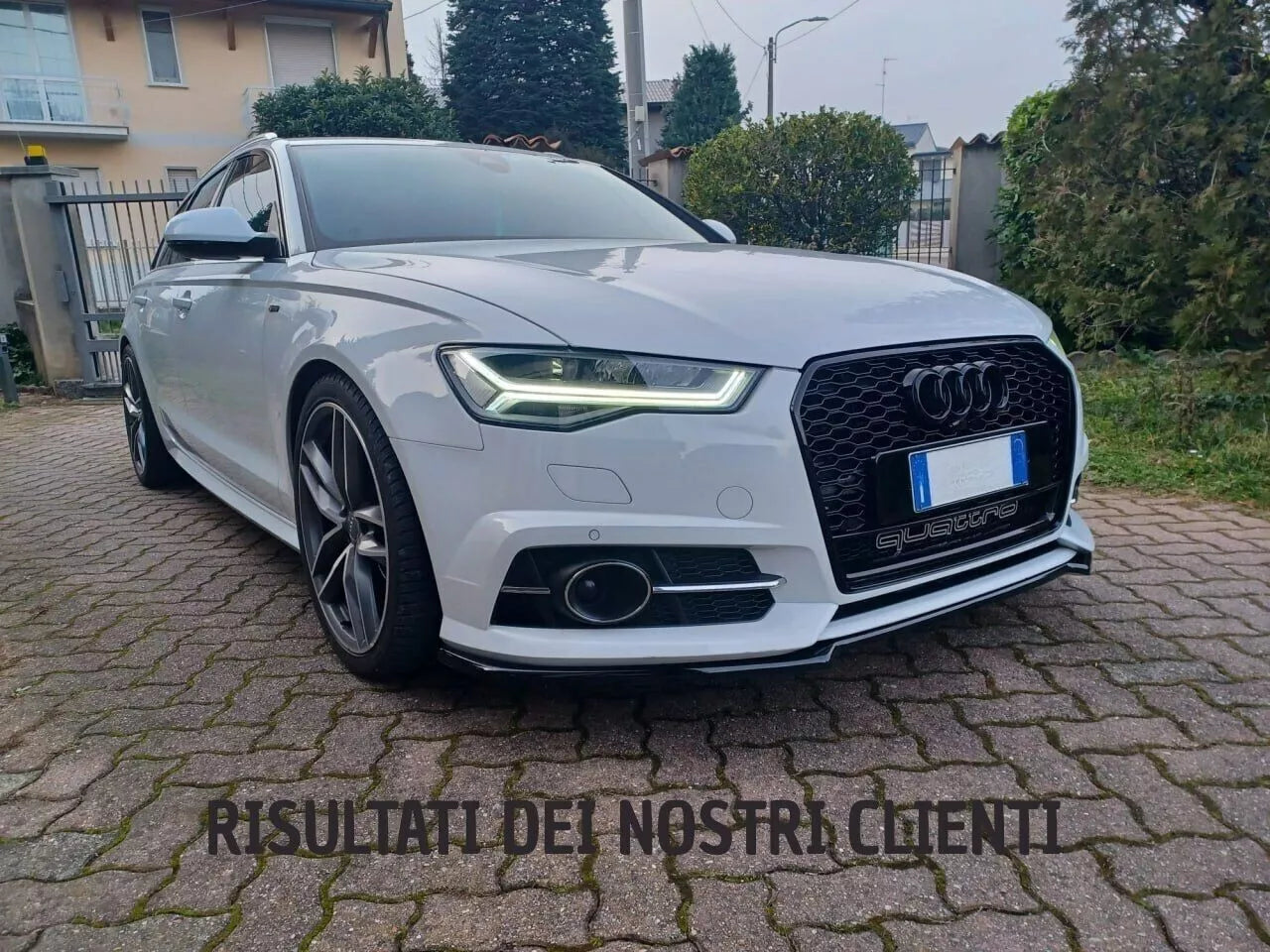 1740⭐GRIGLIA ADATTA PER AUDI A6 4G C7 2015-2018 LOOK RS6 QUATTRO NERA ECONOMICA⭐