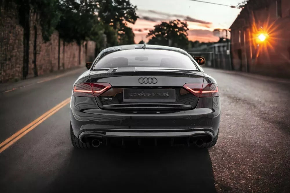 🔥Diffusore posteriore nero lucido ADATTO PER Audi A5 S-Line Sportback 8T 🔥