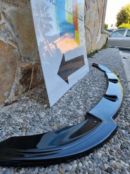 0640⭐LAMA BMW SERIE 3 E46 M3 SOTTO PARAURTI ANTERIORE ABS NERO LUCIDO SPLITTER🔥