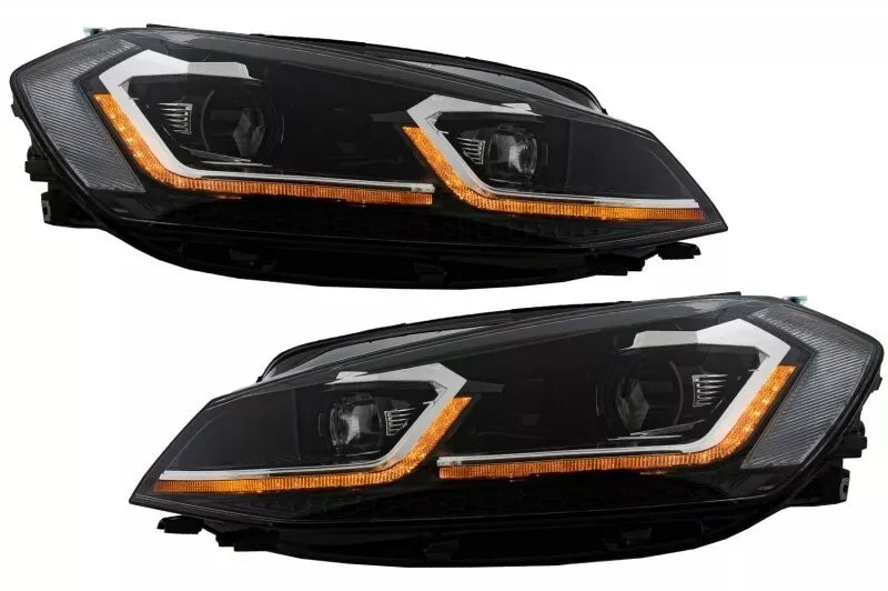 1448⭐FARI ANTERIORI ADATTI PER VW GOLF 7.5 2017-2020 LOOK R LINE DINAMICI LED1⭐