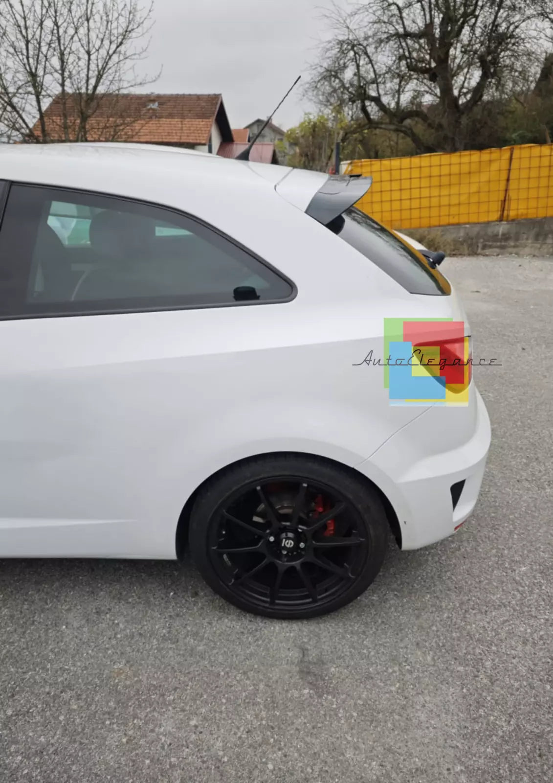 ⭐1585🔥SPOILER ADATTO PER SEAT IBIZA 6J 3 PORTE LOOK CUPRA DESIGN NERO LUCIDO🔥⭐
