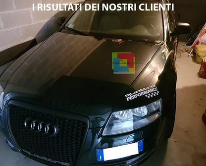 0578⭐GRIGLIA ANTERIORE NERA AUDI A6 4F 04-2011 AVANT BERLINA CALANDRA LOOK RS6⭐
