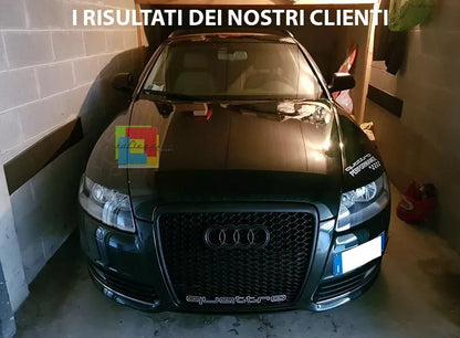 0578⭐GRIGLIA ANTERIORE NERA AUDI A6 4F 04-2011 AVANT BERLINA CALANDRA LOOK RS6⭐