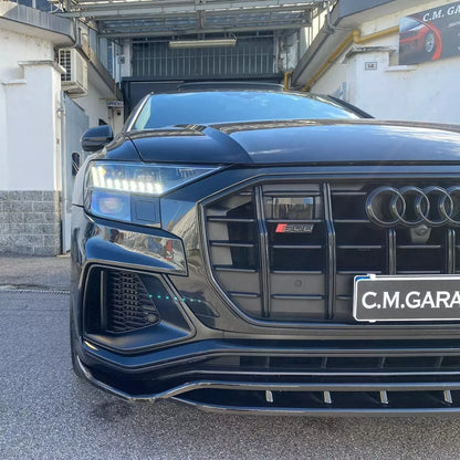 1837✨SPLITTER NERO LUCIDO ADATTO PER AUDI Q8 2018-2024 S-line SQ8 ✨