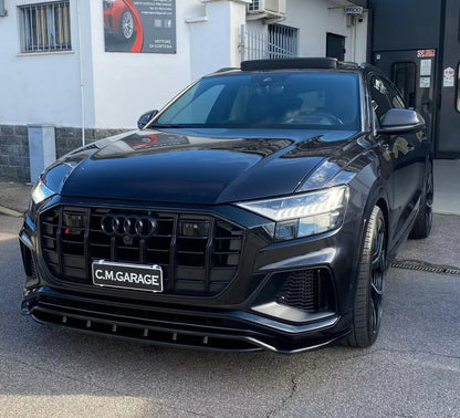1837✨SPLITTER NERO LUCIDO ADATTO PER AUDI Q8 2018-2024 S-line SQ8 ✨