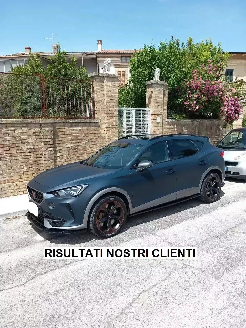 ⭐1340🔥SPLITTER ADATTO PER CUPRA FORMENTOR 2020+ NERO LUCIDO DESIGN SPORTIVO🔥⭐