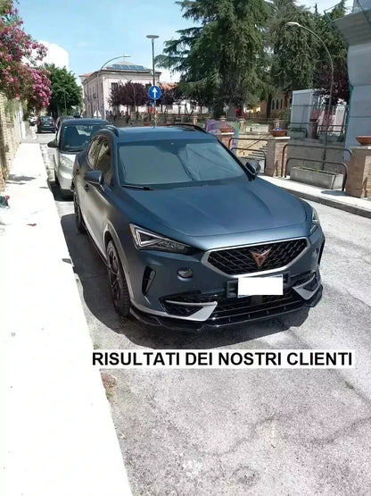 ⭐1340🔥SPLITTER ADATTO PER CUPRA FORMENTOR 2020+ NERO LUCIDO DESIGN SPORTIVO🔥⭐
