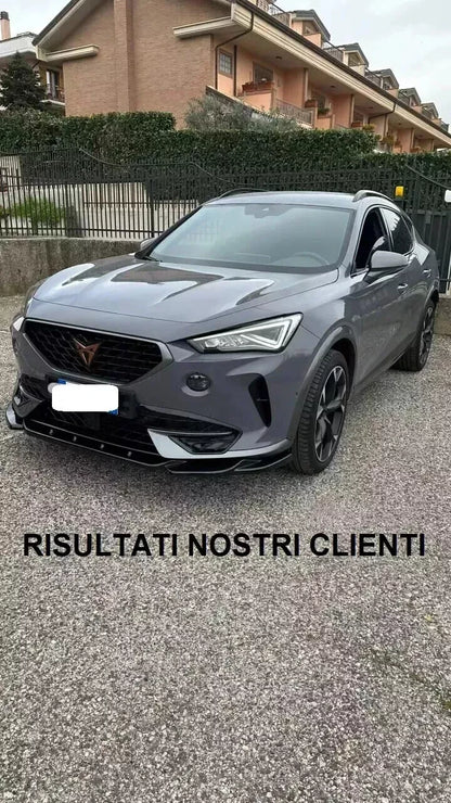 ⭐1340🔥SPLITTER ADATTO PER CUPRA FORMENTOR 2020+ NERO LUCIDO DESIGN SPORTIVO🔥⭐