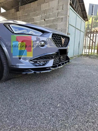 ⭐1340🔥SPLITTER ADATTO PER CUPRA FORMENTOR 2020+ NERO LUCIDO DESIGN SPORTIVO🔥⭐