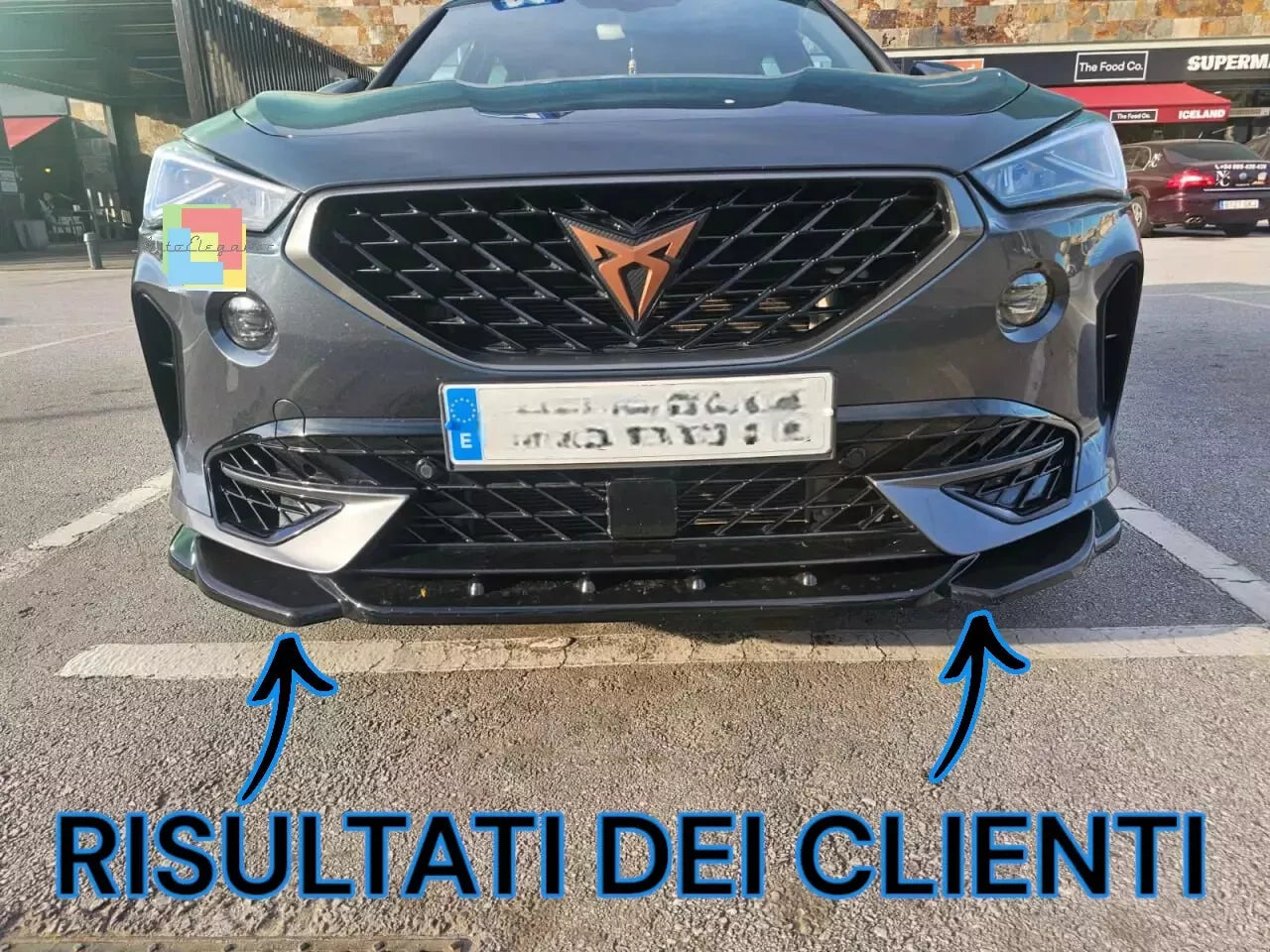 ⭐1340🔥SPLITTER ADATTO PER CUPRA FORMENTOR 2020+ NERO LUCIDO DESIGN SPORTIVO🔥⭐
