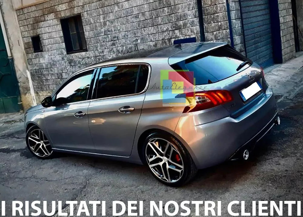 ⭐0254⭐DIFFUSORE NERO LUCIDO PER PEUGEOT 308 II 5 PORTE 13-21 LOOK GTI ⭐