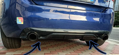 ⭐0254⭐DIFFUSORE NERO LUCIDO PER PEUGEOT 308 II 5 PORTE 13-21 LOOK GTI ⭐