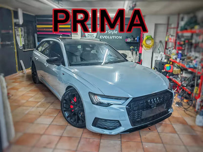✨0019🔥SPLITTER ADATTO PER AUDI A6 C8 A6 C8 2018+ RS6 NERO LUCIDO✨🔥