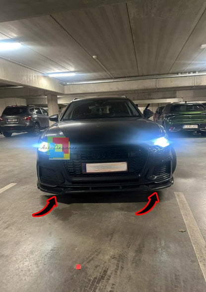 ✨0019🔥SPLITTER ADATTO PER AUDI A6 C8 A6 C8 2018+ RS6 NERO LUCIDO✨🔥