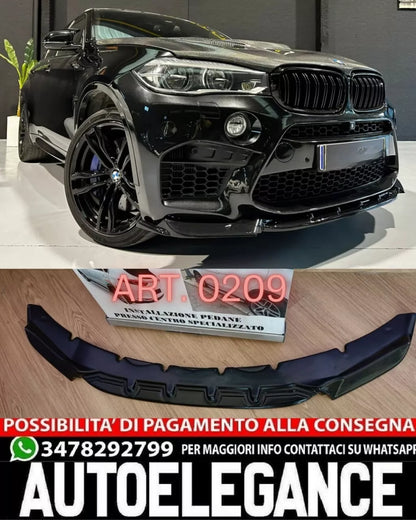 0209🔥SPLITTER ADATTO PER BMW X5 F15 MX5 X6 F16 MX6 2013-2018 NERO LUCIDO🔥