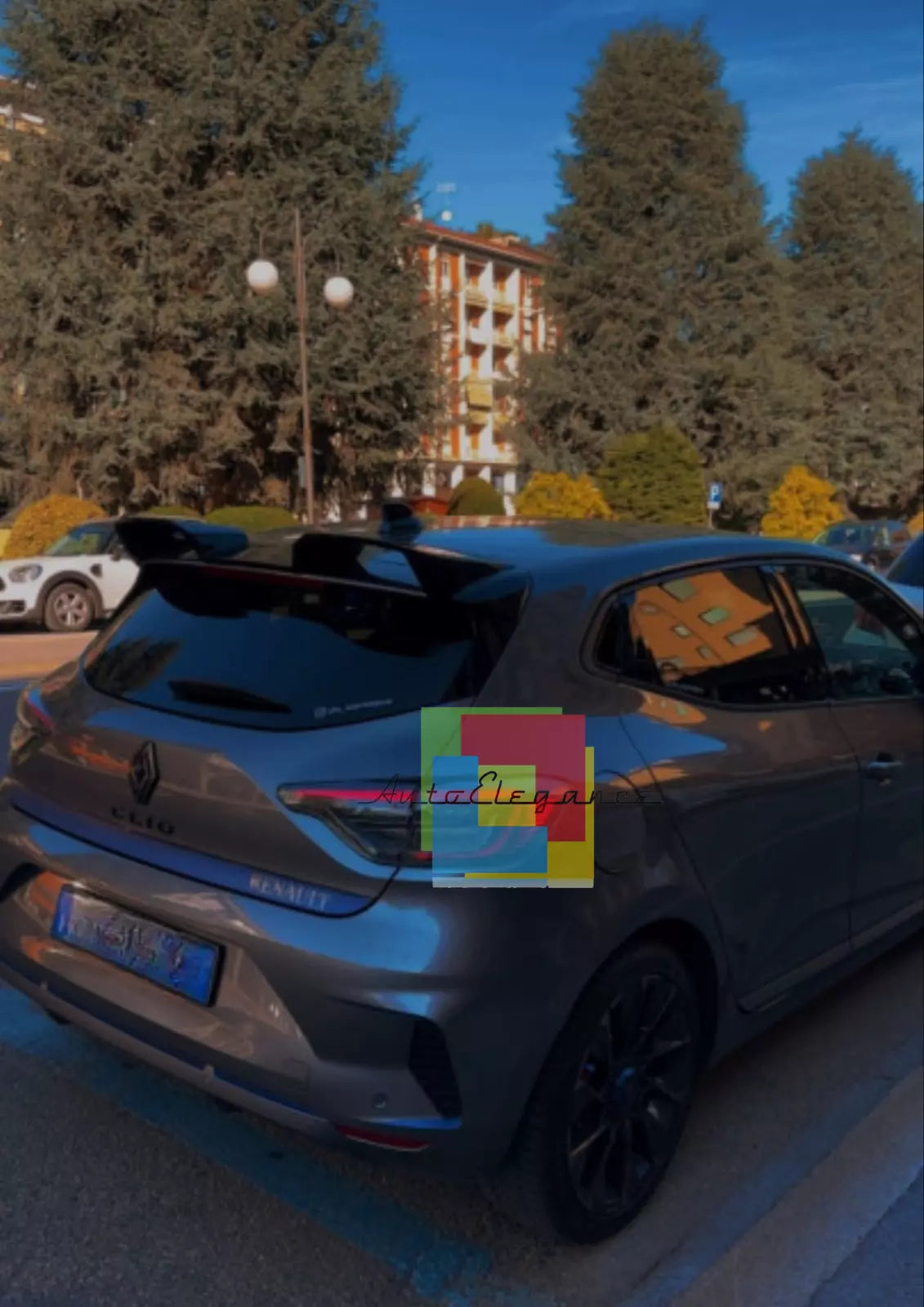 🔥1390 Spoiler adatto per renault clio 5 nero lucido rs per versione standard🔥