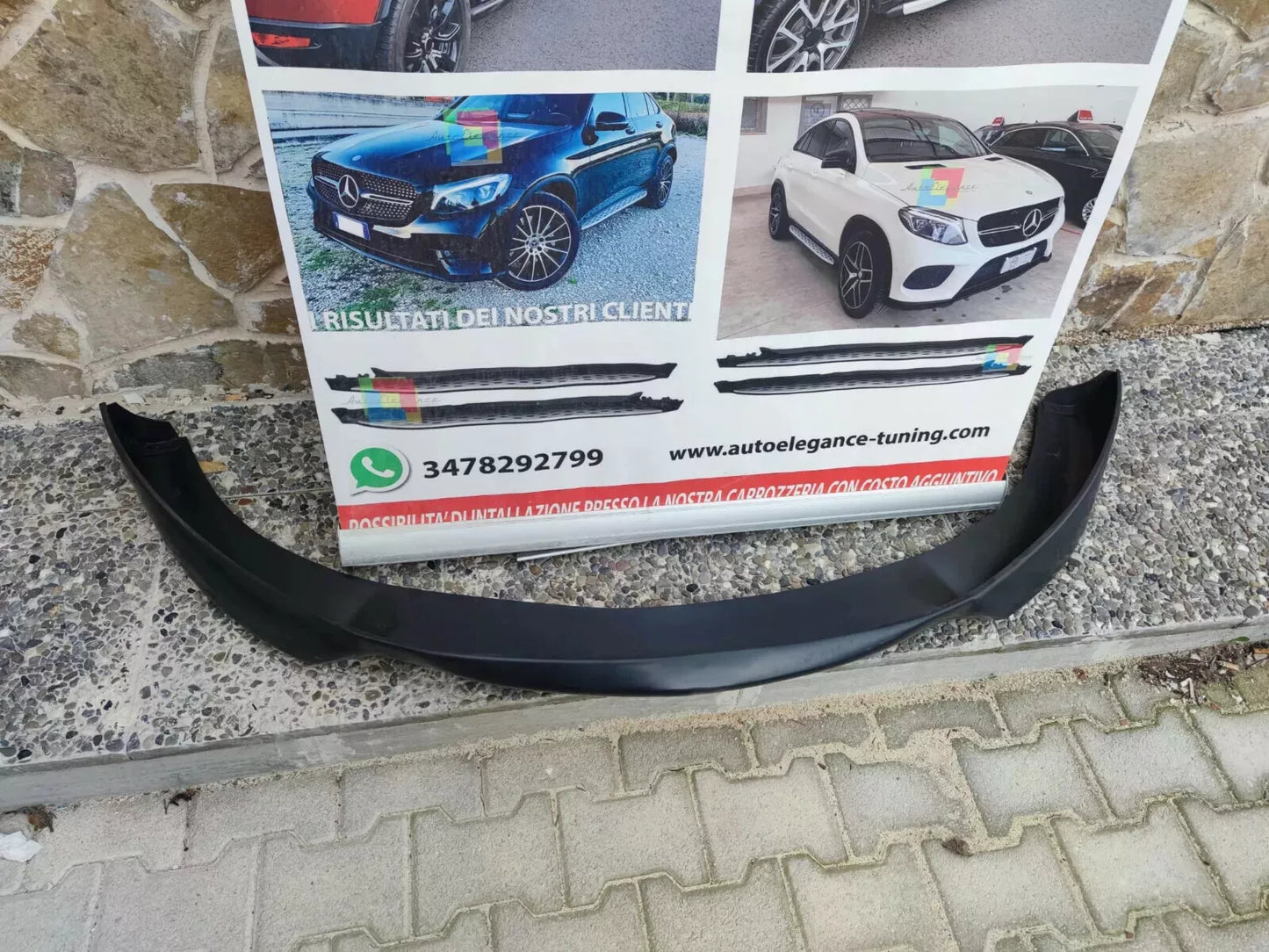 0137⭐SPLITTER SOTTO PARAURTI ADATTO PER OPEL CORSA D 10-14 FACELIFT LOOK OPC ABS