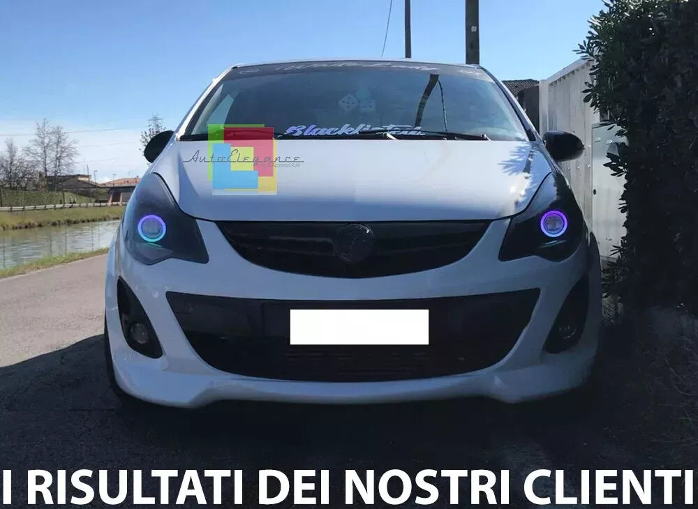 0137⭐SPLITTER SOTTO PARAURTI ADATTO PER OPEL CORSA D 10-14 FACELIFT LOOK OPC ABS