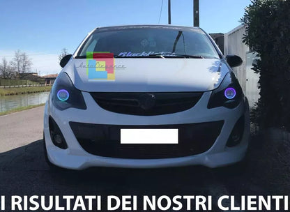 0137⭐SPLITTER SOTTO PARAURTI ADATTO PER OPEL CORSA D 10-14 FACELIFT LOOK OPC ABS