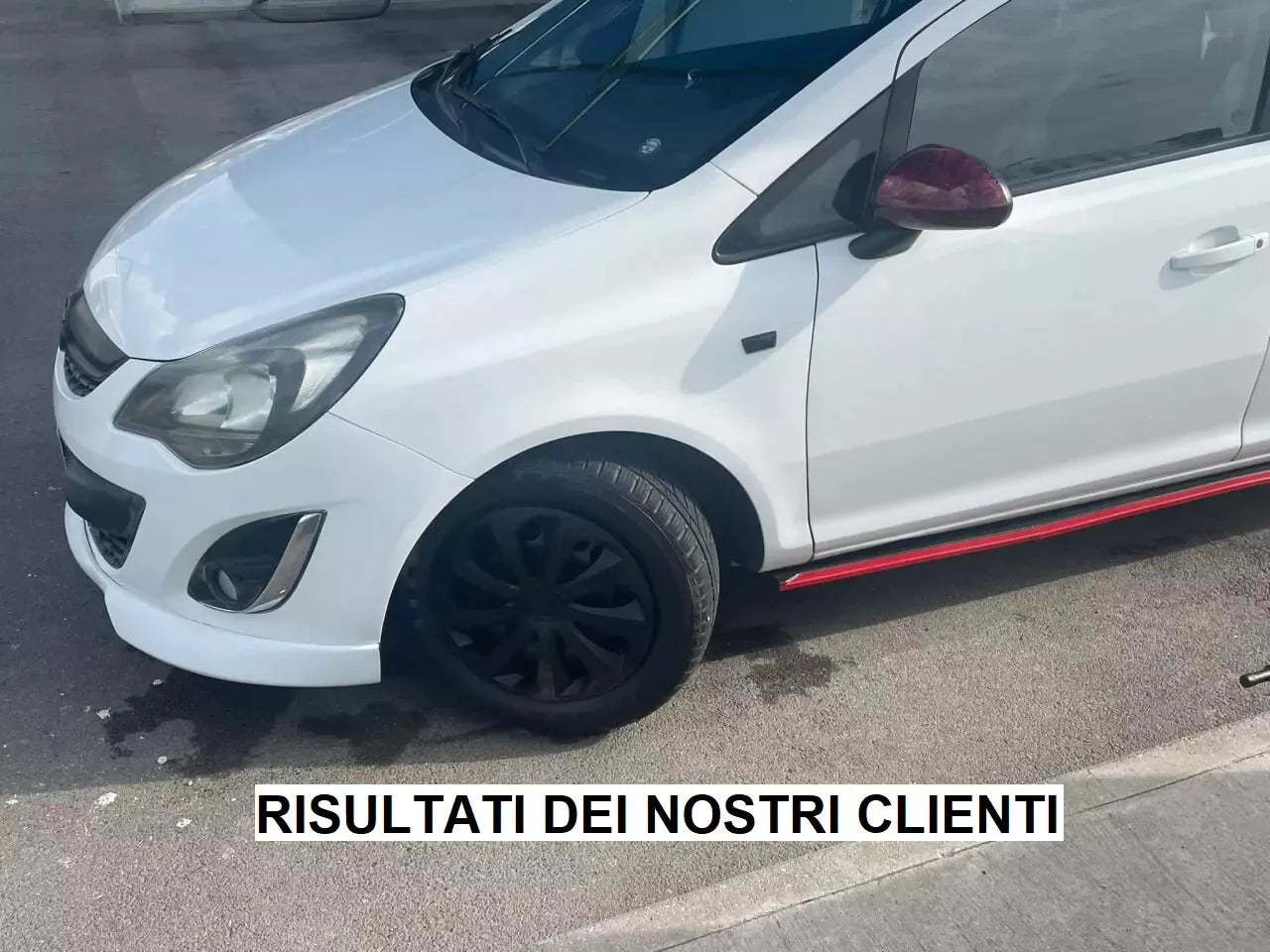 0137⭐SPLITTER SOTTO PARAURTI ADATTO PER OPEL CORSA D 10-14 FACELIFT LOOK OPC ABS