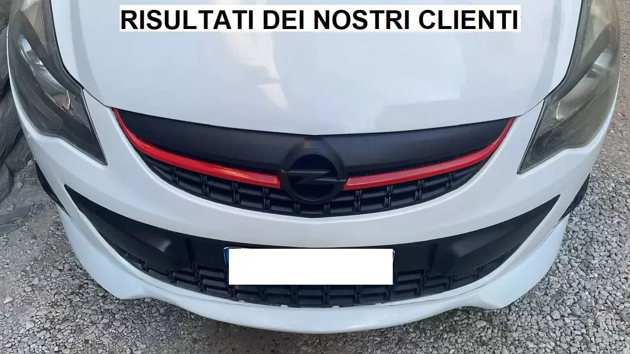 0137⭐SPLITTER SOTTO PARAURTI ADATTO PER OPEL CORSA D 10-14 FACELIFT LOOK OPC ABS