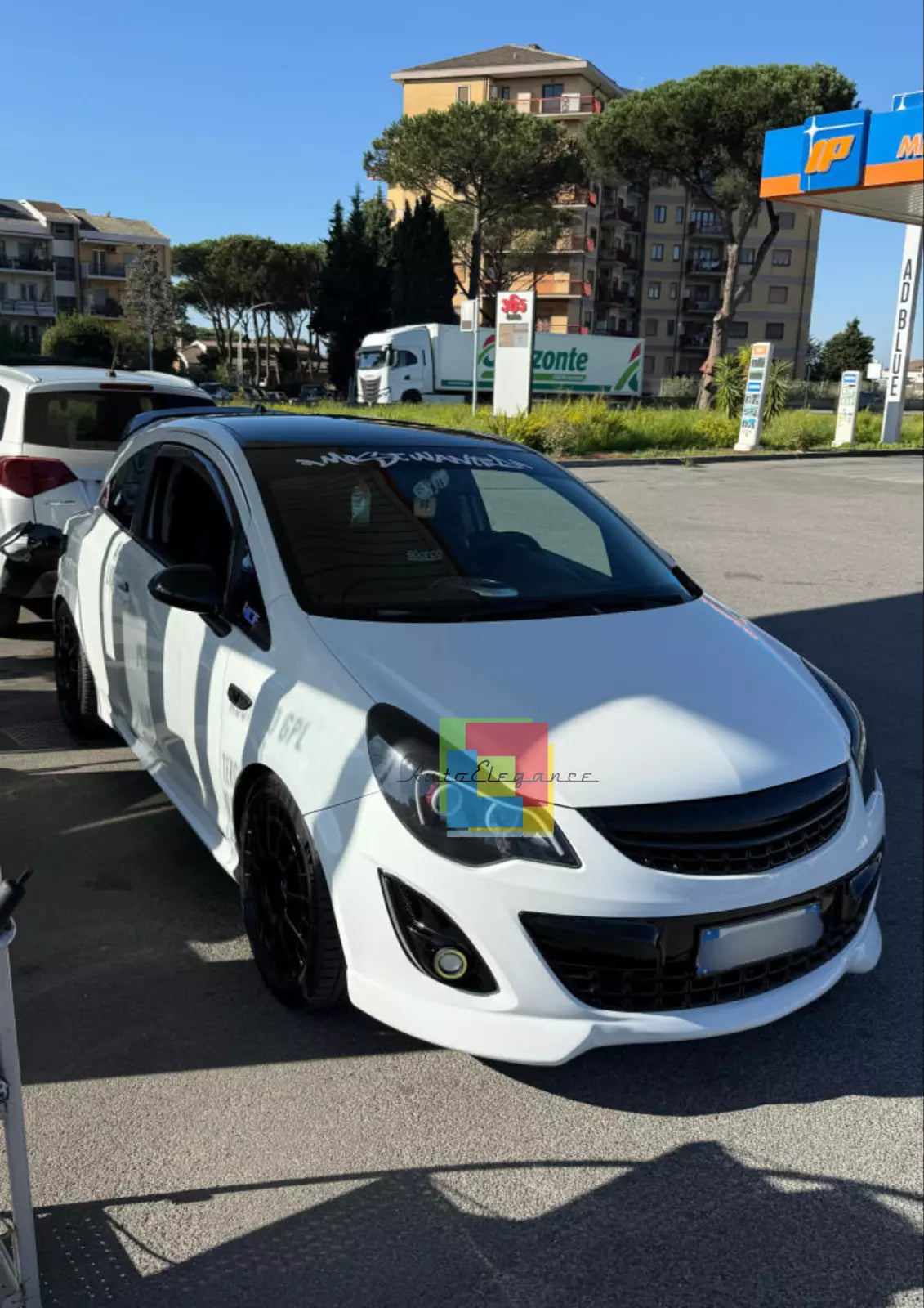 0137⭐SPLITTER SOTTO PARAURTI ADATTO PER OPEL CORSA D 10-14 FACELIFT LOOK OPC ABS
