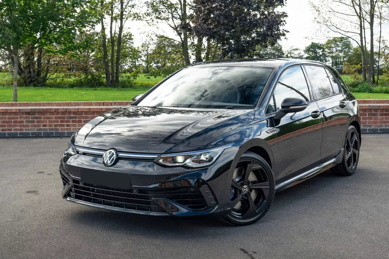 💎1080 MINIGONNE ADATTE PER VW GOLF 8 LOOK R NERO LUCIDO (TOP)💎