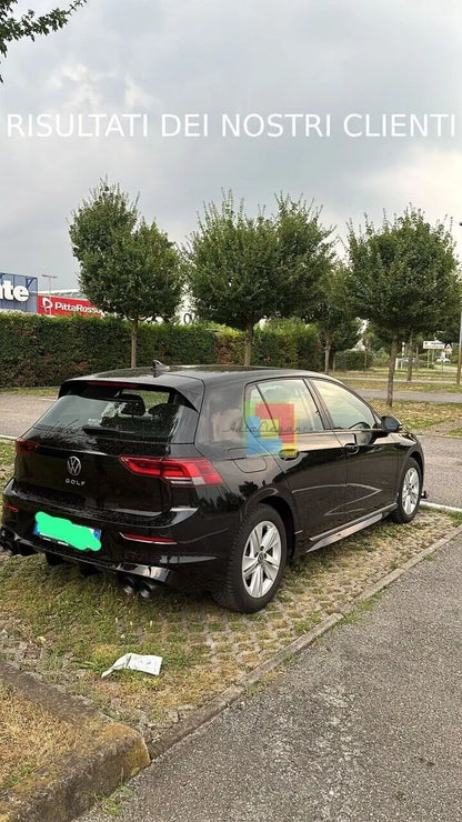 0131⭐DIFFUSORE ADATTO PER VW GOLF 8 LOOK R TERMINALI 2+2⭐