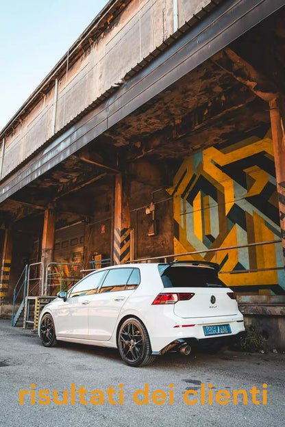 ⭐0673 VW GOLF 8 2019+ SPOILER TETTO POSTERIORE LOOK RLINE NERO LUCIDO ABS⭐