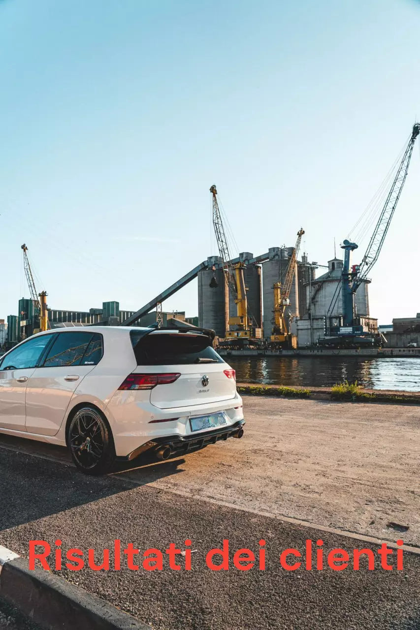 ⭐0673 VW GOLF 8 2019+ SPOILER TETTO POSTERIORE LOOK RLINE NERO LUCIDO ABS⭐