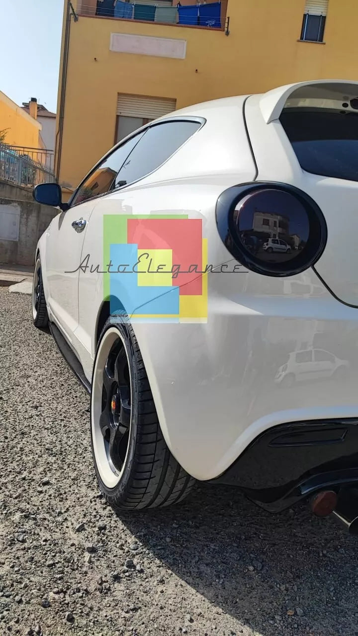 1562🔥FLAPS SOTTO MINIGONNE  ADATTE PER ALFA ROMEO MITO ABS NERO LUCIDO🔥