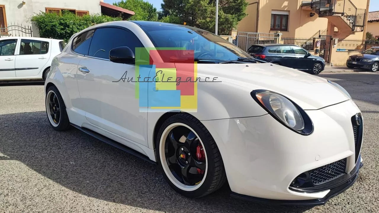 1562🔥FLAPS SOTTO MINIGONNE  ADATTE PER ALFA ROMEO MITO ABS NERO LUCIDO🔥