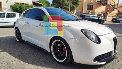 1562🔥FLAPS SOTTO MINIGONNE  ADATTE PER ALFA ROMEO MITO ABS NERO LUCIDO🔥