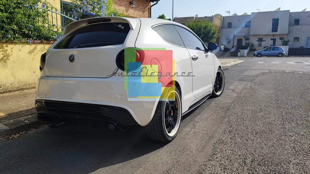 1562🔥FLAPS SOTTO MINIGONNE  ADATTE PER ALFA ROMEO MITO ABS NERO LUCIDO🔥