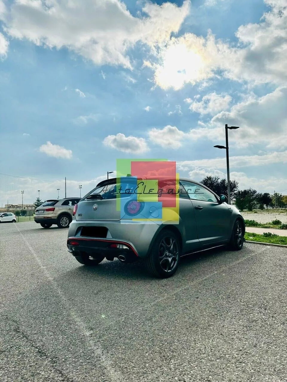 1562🔥FLAPS SOTTO MINIGONNE  ADATTE PER ALFA ROMEO MITO ABS NERO LUCIDO🔥