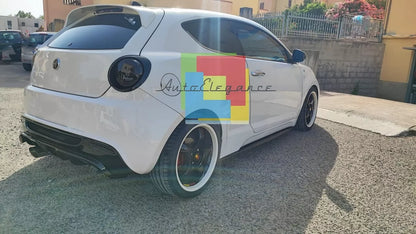 1562🔥FLAPS SOTTO MINIGONNE  ADATTE PER ALFA ROMEO MITO ABS NERO LUCIDO🔥