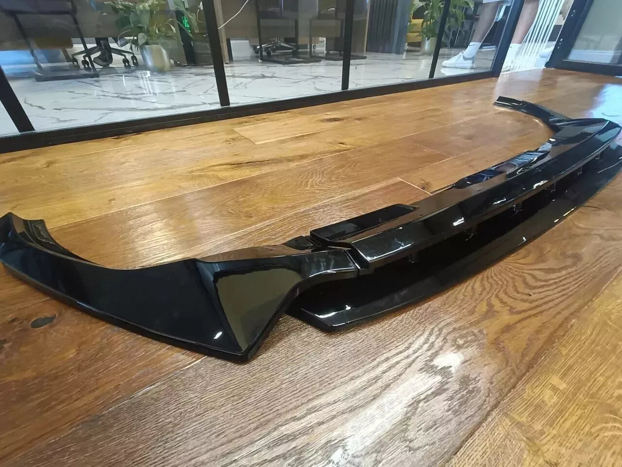 1837 🔥 SPLITTER ADATTO PER AUDI Q8 2018-2024 SLINE SQ8 NERO LUCIDO🔥