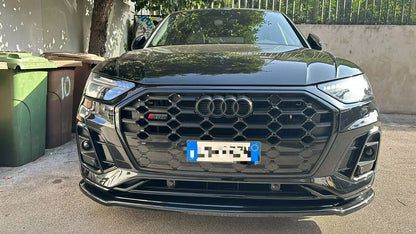 1903🔥SPLITTER NERO LUCIDO COMPATIBILE PER AUDI Q5 2017-2020 SLINE SQ5🔥