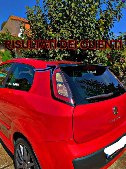 0268🔥ALETTONE SPORTIVO ADATTO FIAT PUNTO EVO GRANDE PUNTO SPOILER TETTO NERO🔥
