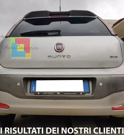 0268🔥ALETTONE SPORTIVO ADATTO FIAT PUNTO EVO GRANDE PUNTO SPOILER TETTO NERO🔥