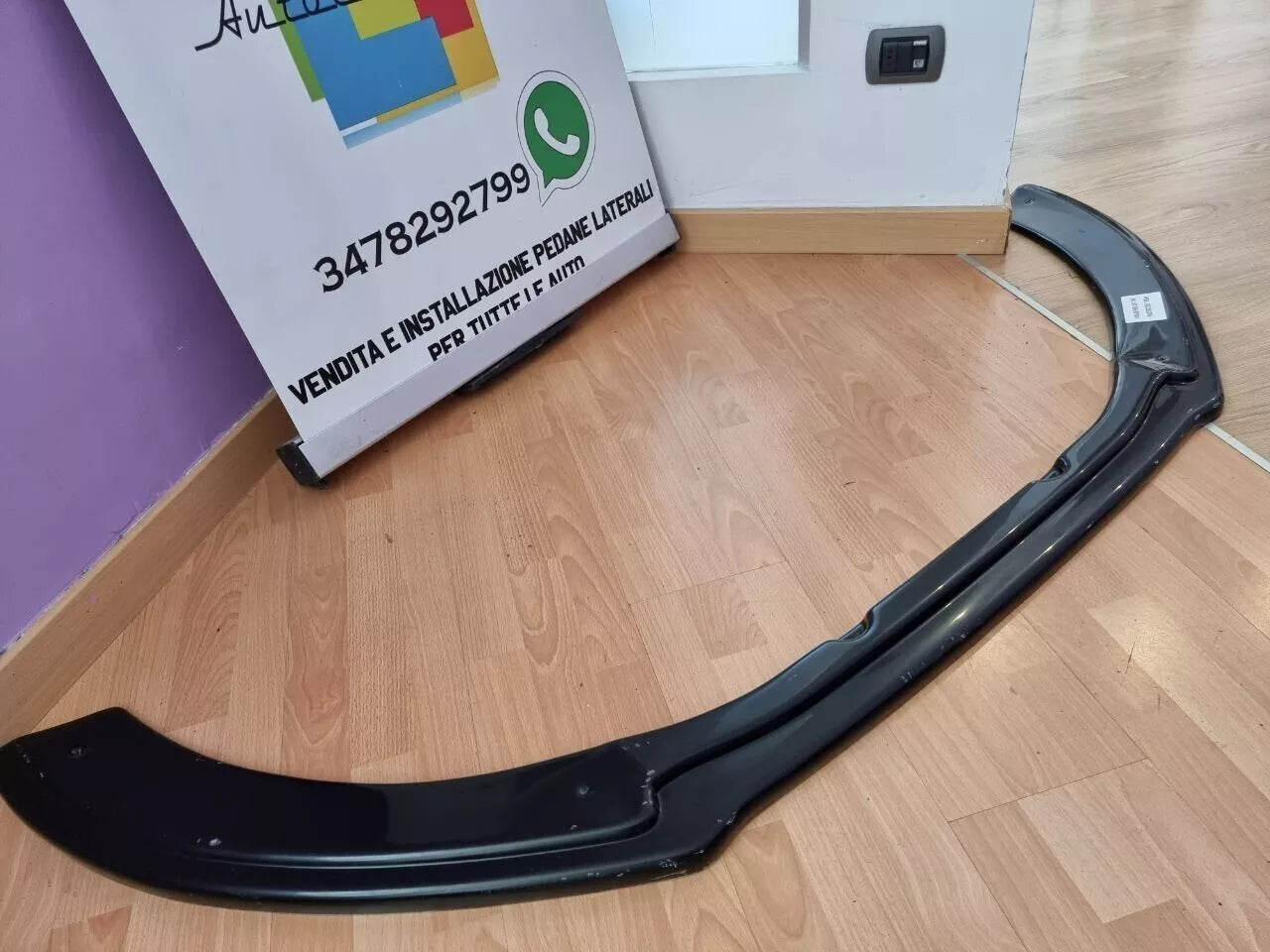 🔥 0021 SPLITTER ADATTO PER AUDI A6 4G C7 RS6 2011-2018 NERO LUCIDO🔥