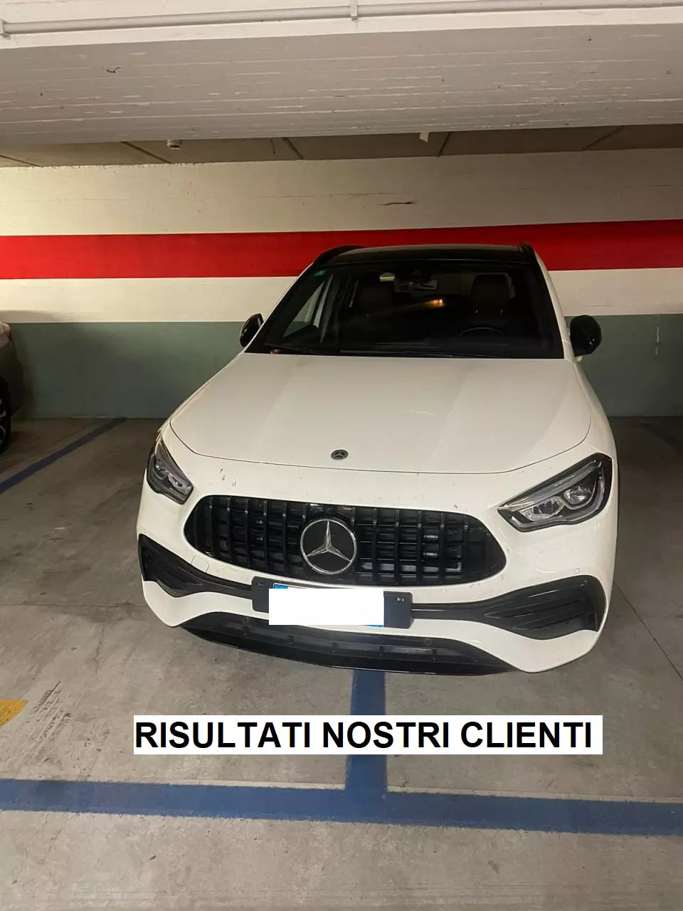0818🔥GRIGLIA ANTERIORE  PER MERCEDES GLA H24720+ AMG PANAMERICANA NERA 🔥