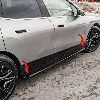🔥2119 SOTTO MINIGONNE ADATTO PER BMW iX i20 2021+ MSPORT NERO LUCIDO🔥