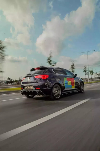 1924🔥DIFFUSORE ADATTO PER ALFA ROMEO GIULIETTA LOOK TUNING NERO LUCIDO 🔥