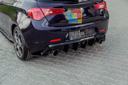 1924🔥DIFFUSORE ADATTO PER ALFA ROMEO GIULIETTA LOOK TUNING NERO LUCIDO 🔥