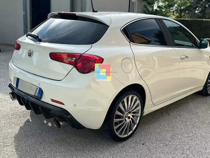 1924🔥DIFFUSORE ADATTO PER ALFA ROMEO GIULIETTA LOOK TUNING NERO LUCIDO 🔥